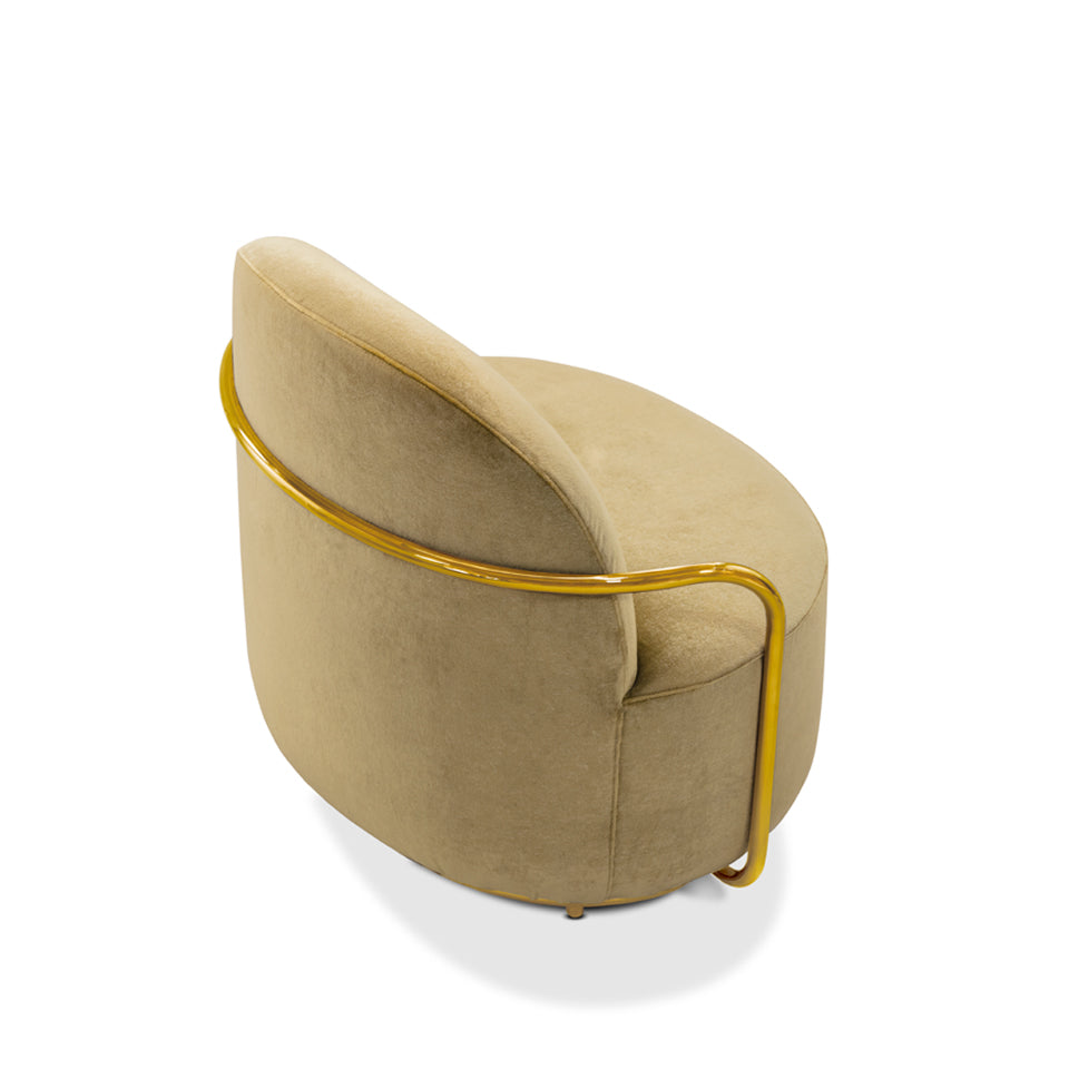 Orion Lounge Chair Gold Oro, Cocolea, , ,
