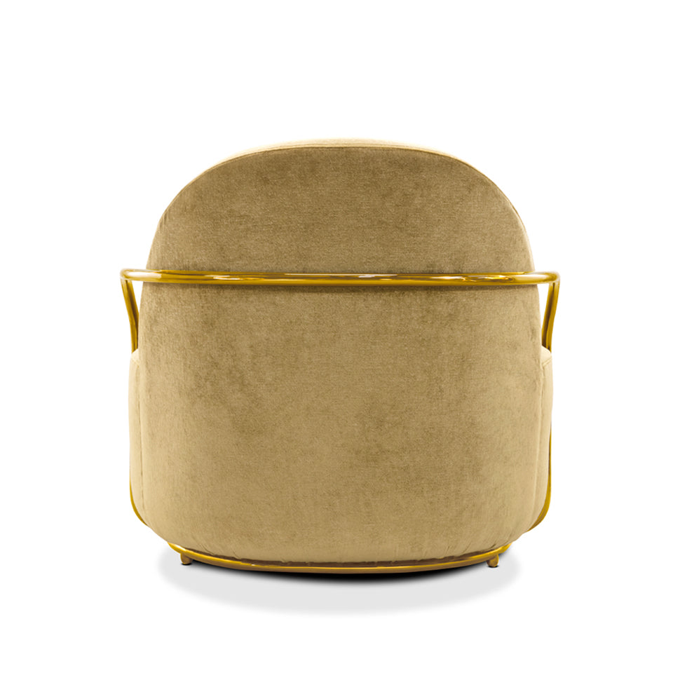 Orion Lounge Chair Gold Oro, Cocolea, , ,