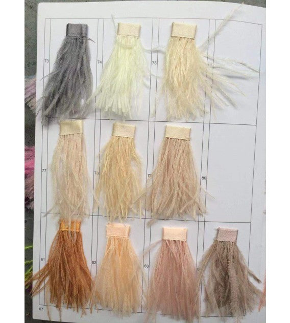 Ostro Genuine Ostrich Feather Brass Ceiling Pendant Chandelier, Cocolea, , ,