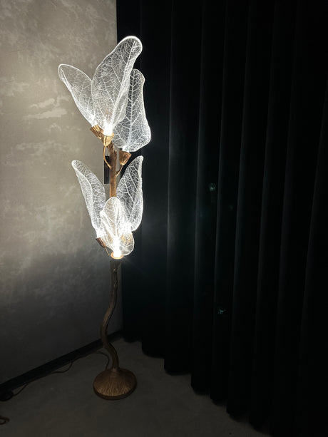 Aurora Glacier Crystal Leaf Floor Lamp, Cocolea, , ,