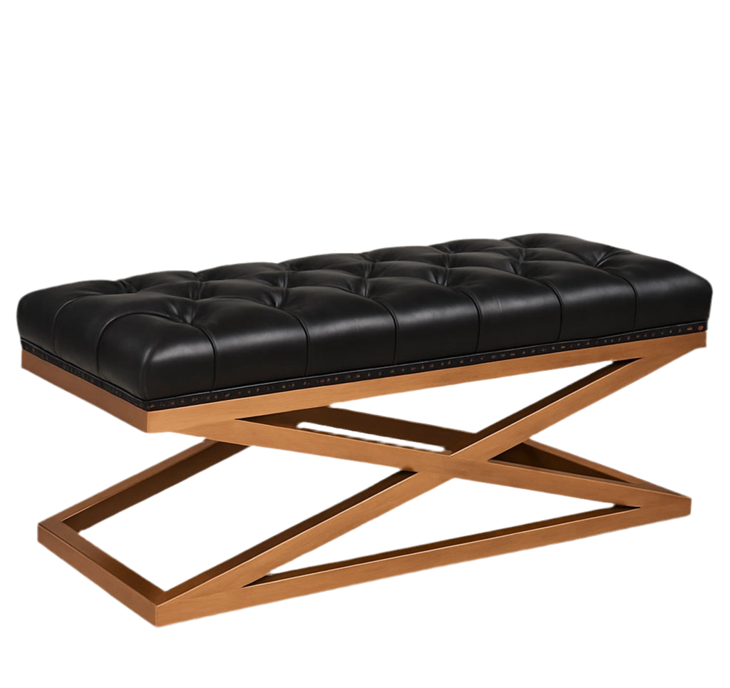Regal Cross Base Ottoman – Customisable, Cocolea, , ,