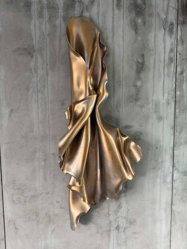 Bronze Flow – Contemporary Bronze Wall Sculpture Art, Cocolea, , ,