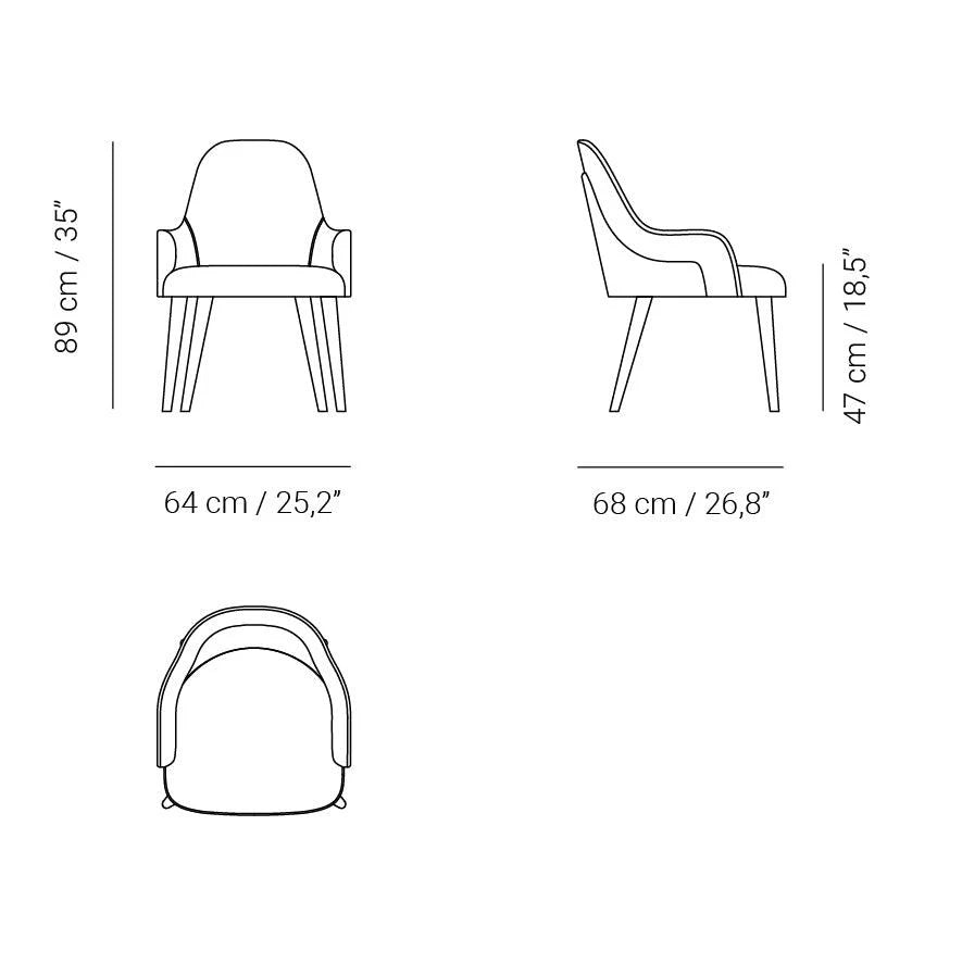 Tango XL dining chair, Cocolea, , ,