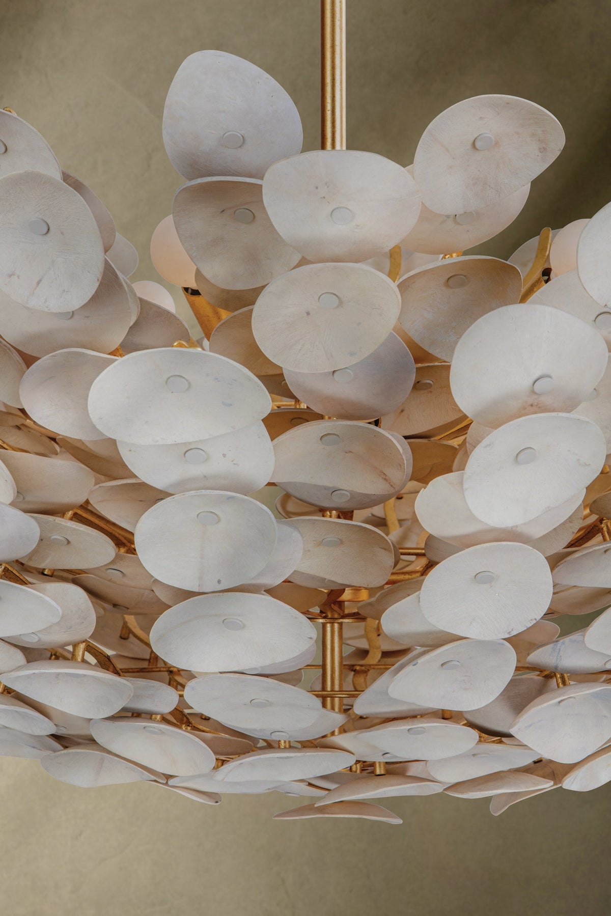 Aimi Chandelier in Vintage Gold Leaf – view 4