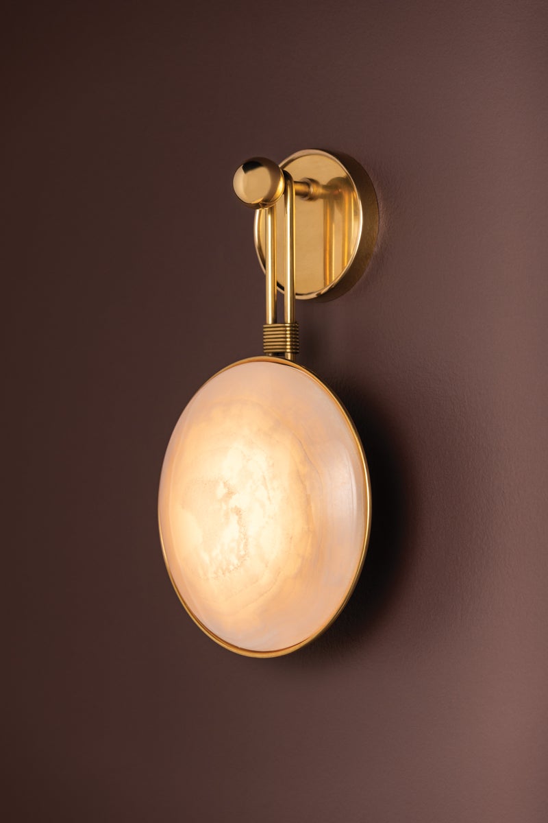 Ares Wall Sconce in Vintage Brass – view 3