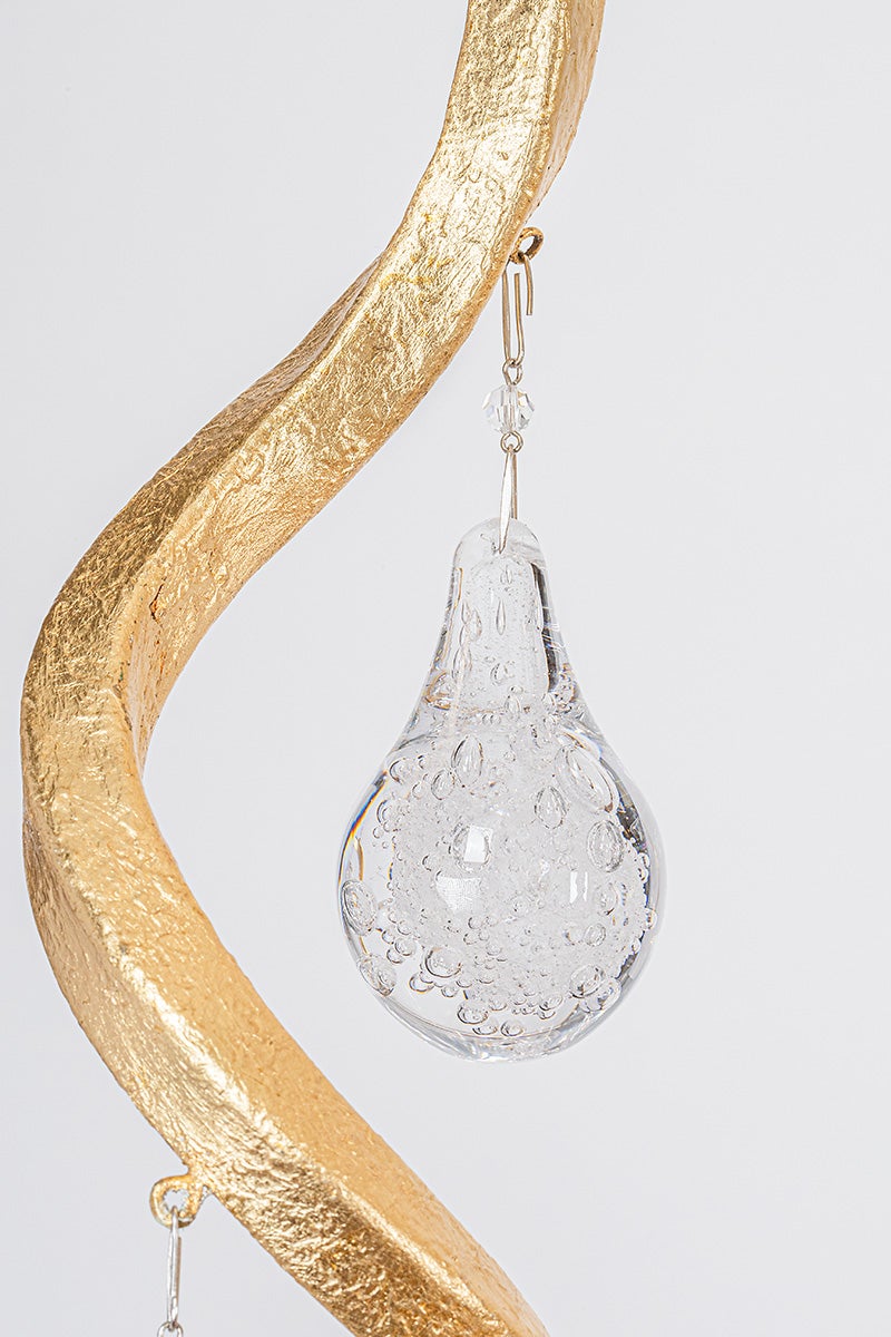 Aveline Chandelier in Gold Leaf – view 4
