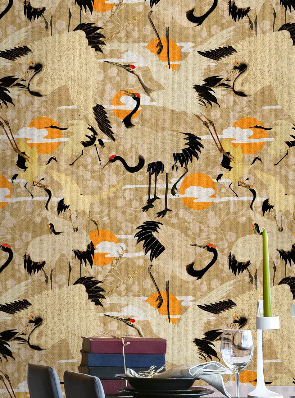 Birds of Happiness Wallpaper, Cocolea Natty & Polly, Per roll (52 cm × 9 m), ,