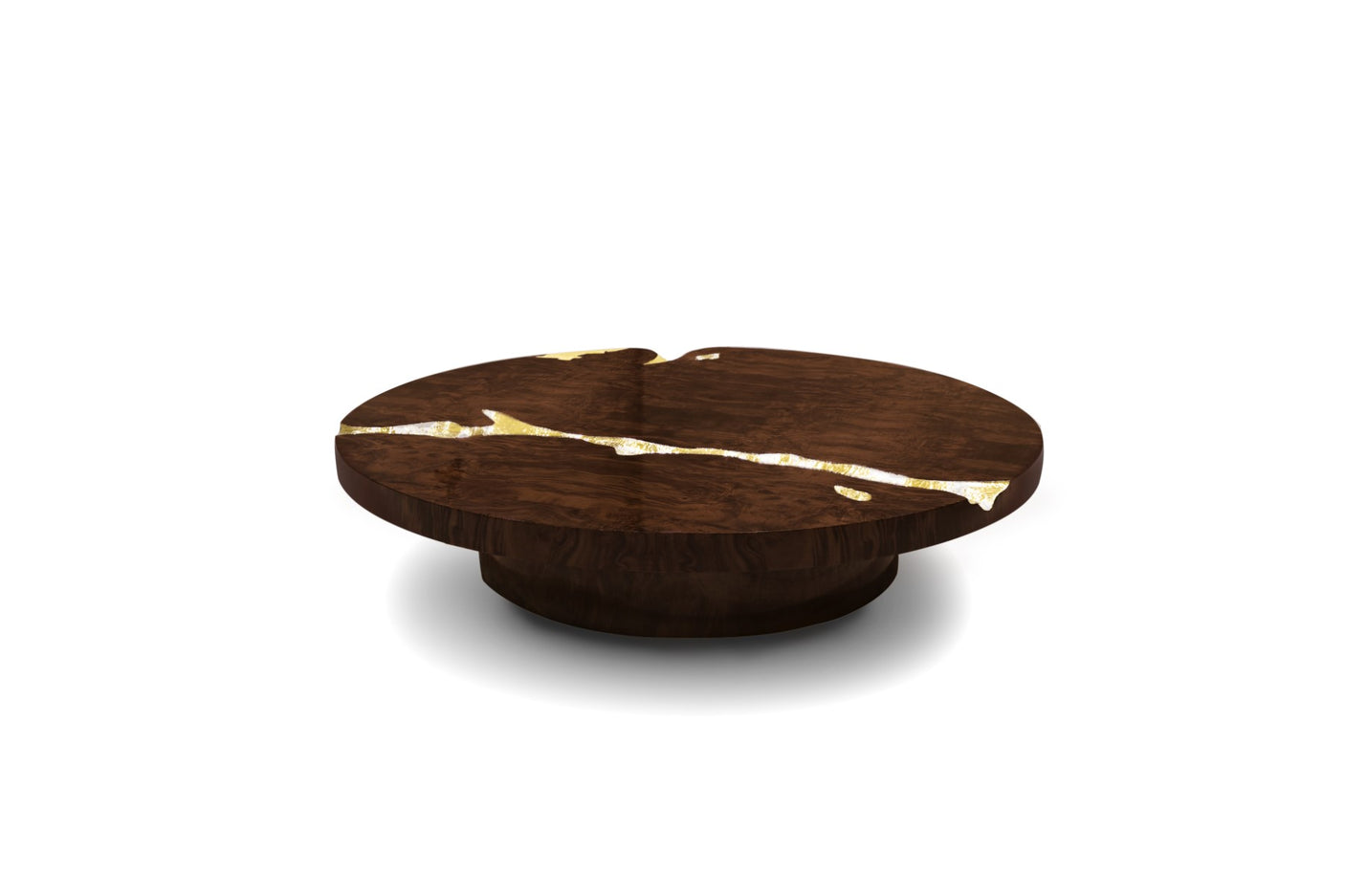 Empire Walnut Root Center Table, Cocolea, , ,