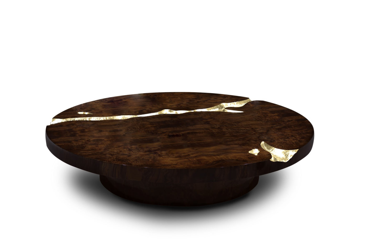 Empire Walnut Root Center Table, Cocolea, , ,