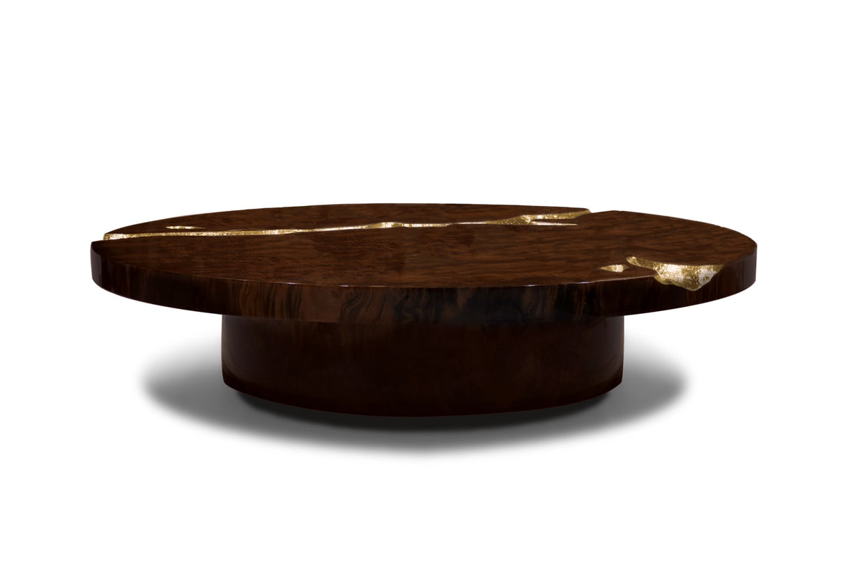 Empire Walnut Root Center Table, Cocolea, , ,