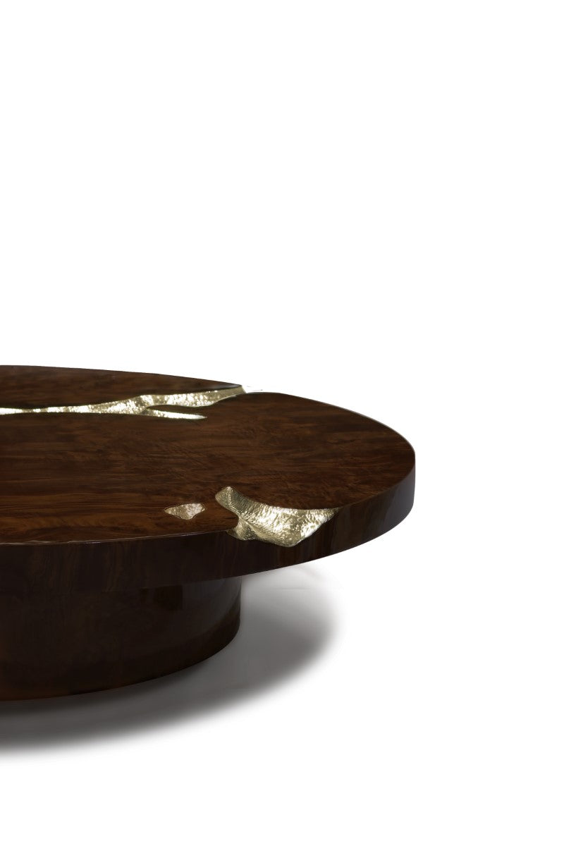 Empire Walnut Root Center Table, Cocolea, , ,