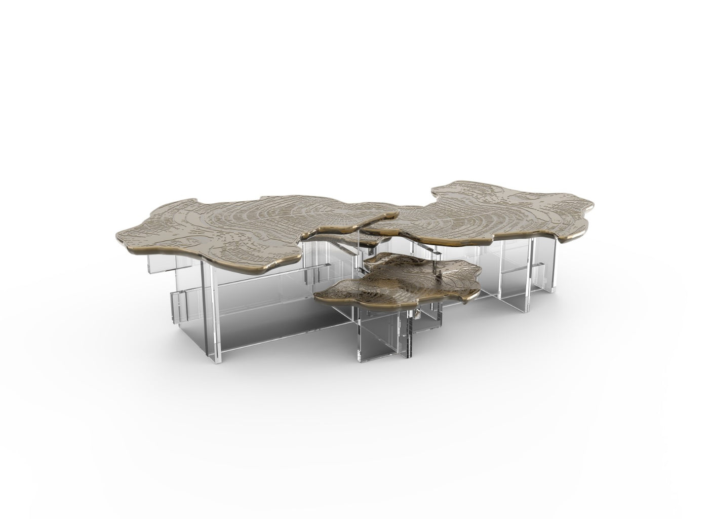 Monet Patina Brass Center Table, Cocolea, , ,