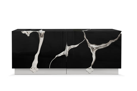Lapiaz Black Silver Sideboard, Cocolea, , ,
