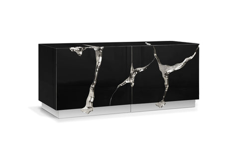 Lapiaz Black Silver Sideboard, Cocolea, , ,