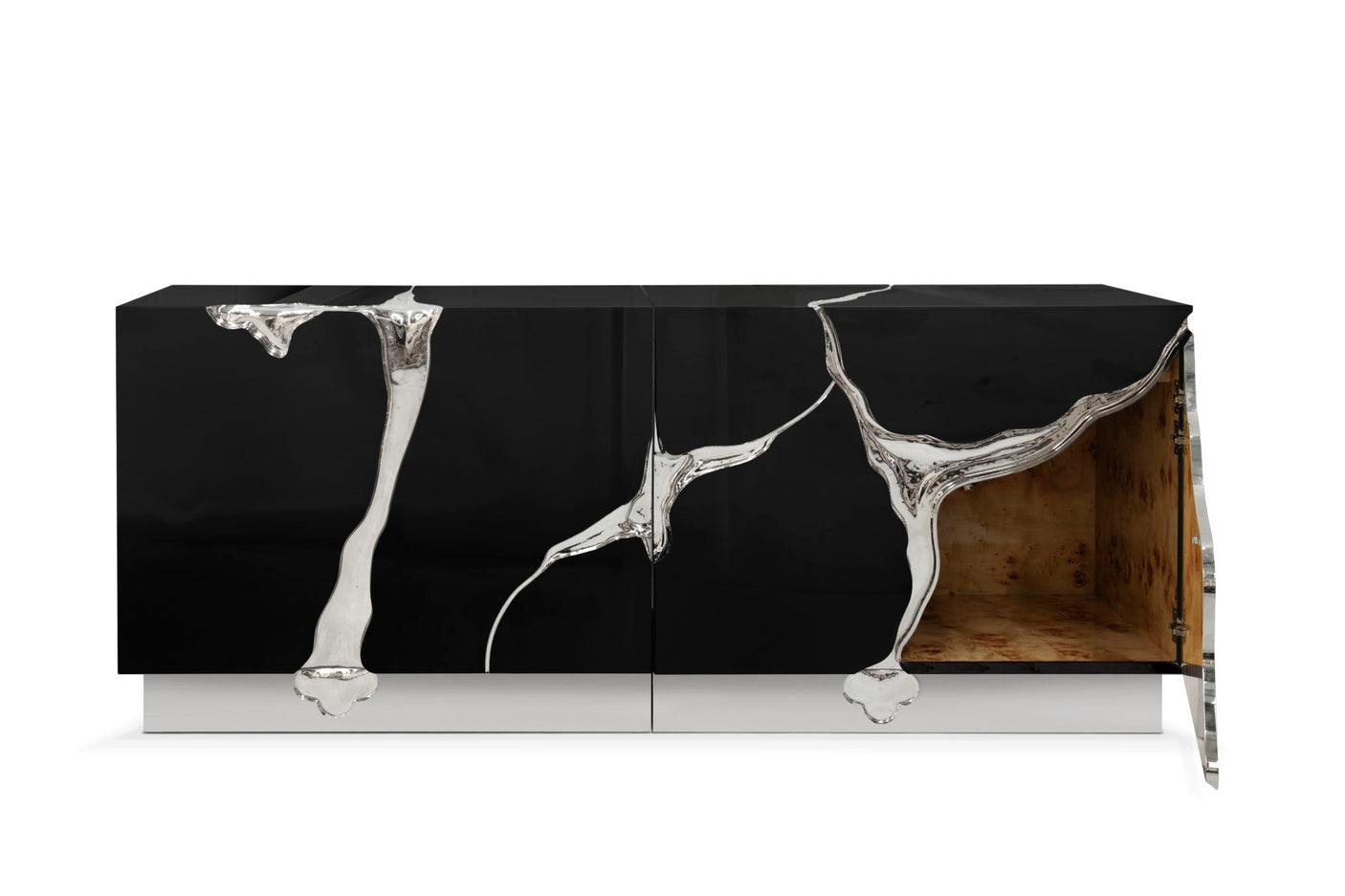 Lapiaz Black Silver Sideboard, Cocolea, , ,