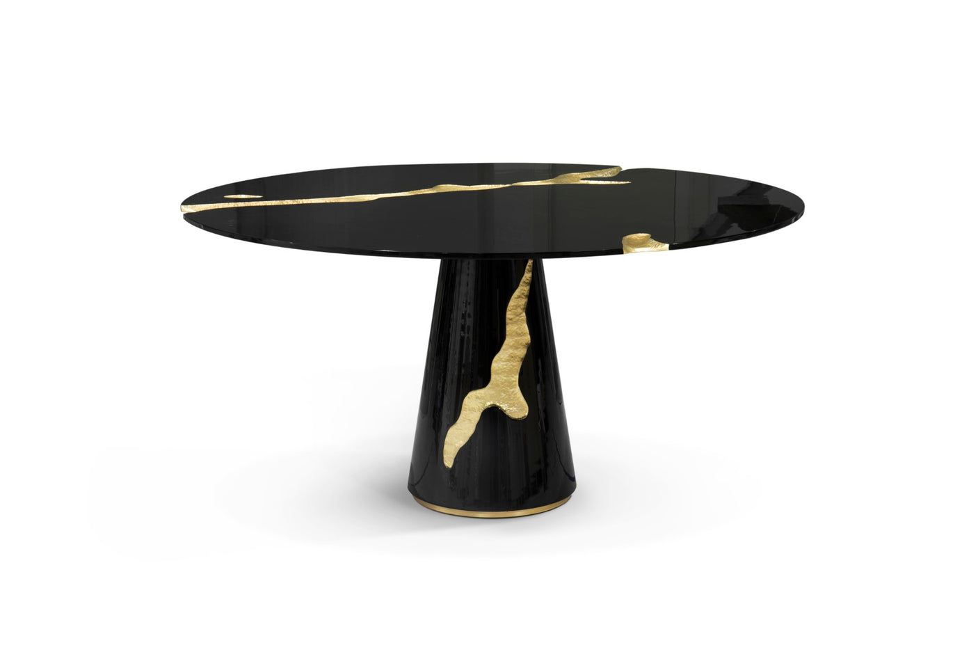Empire Round Black Dining Table, Cocolea, , ,