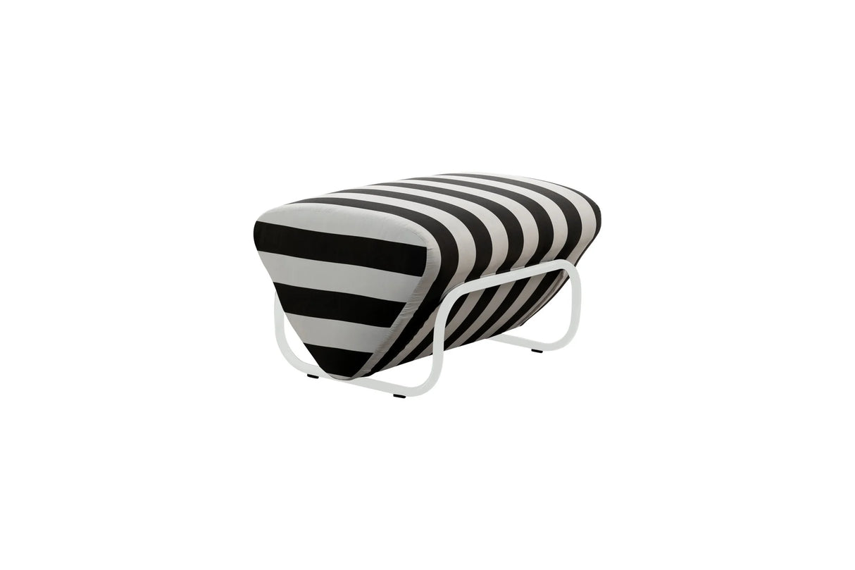 Outdoor Trend Foot Stool Mallacoota, Cocolea, Powder Coat - Pearl White - Gloss, Ash,