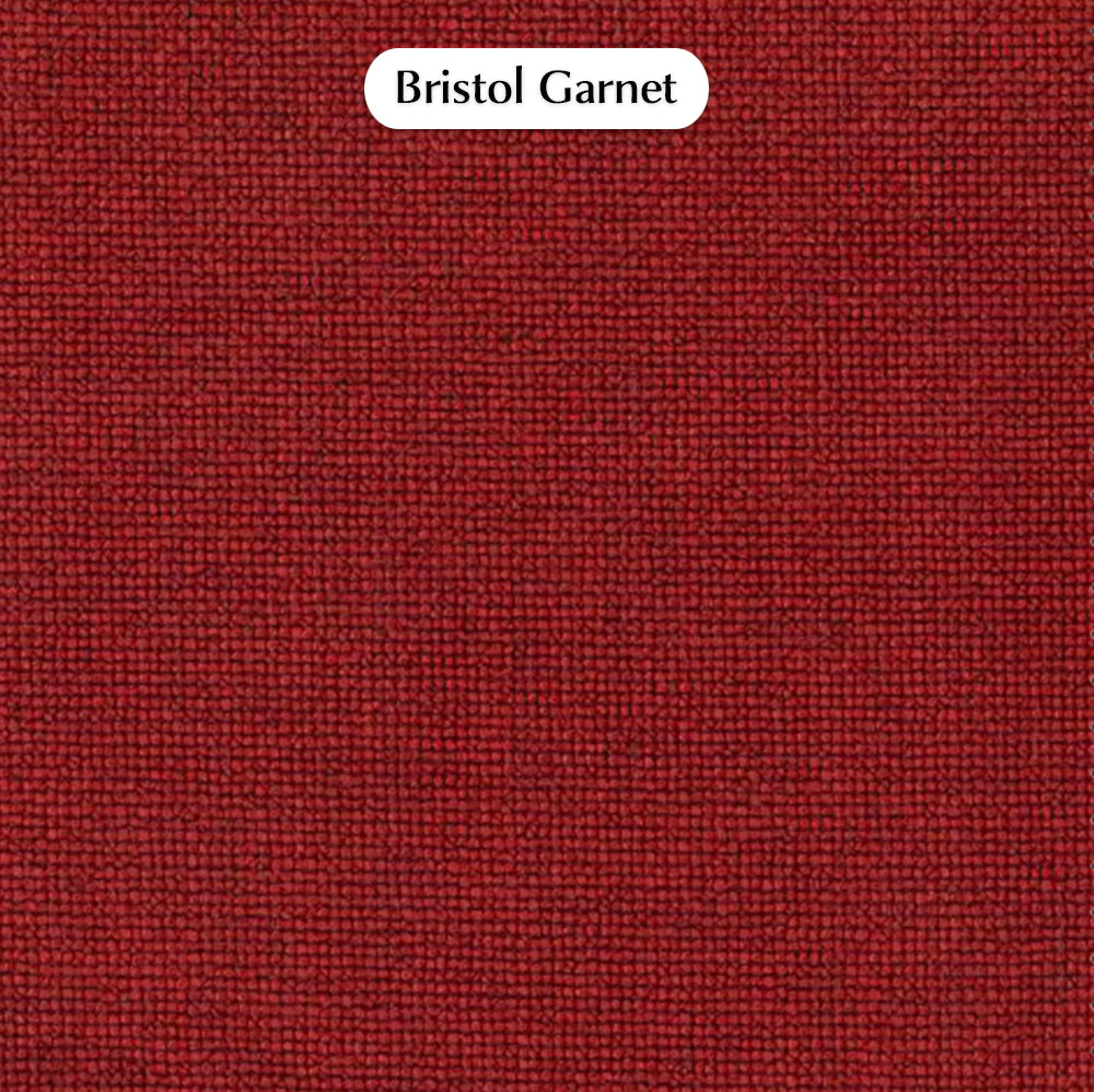 Trend Foot Stool with Bristol, Cocolea, Garnet, Chrome,