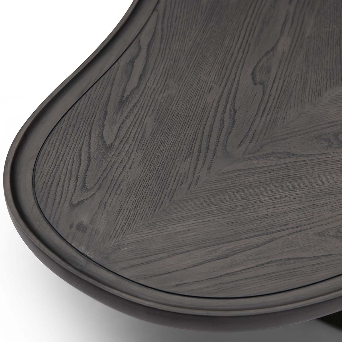 Rivano Sculpted Coffee Table in Dark Grey Elm Veneer with Solid Wood Edge, Maison Debrah, , ,