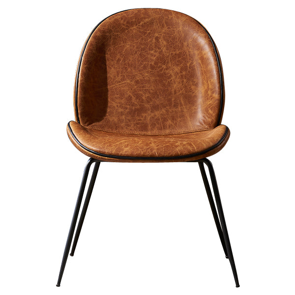 Titan Brown Leather Beetle Chair, Cocolea, , ,