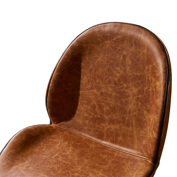 Titan Brown Leather Beetle Chair, Cocolea, , ,