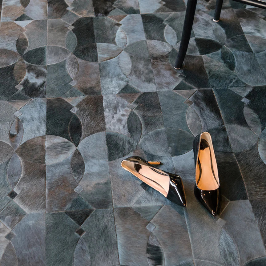 CAMINO RECTANGLE RUG - PETROL, Cocolea, , ,