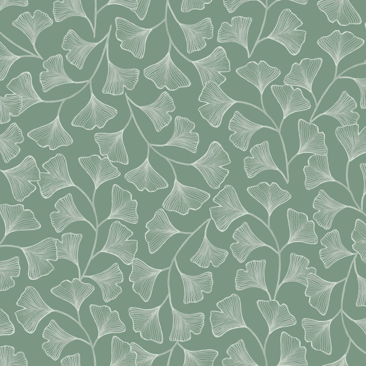 Osaka Wallpaper, Cocolea Natty & Polly, Green, Per roll (53 cm × 10 m),