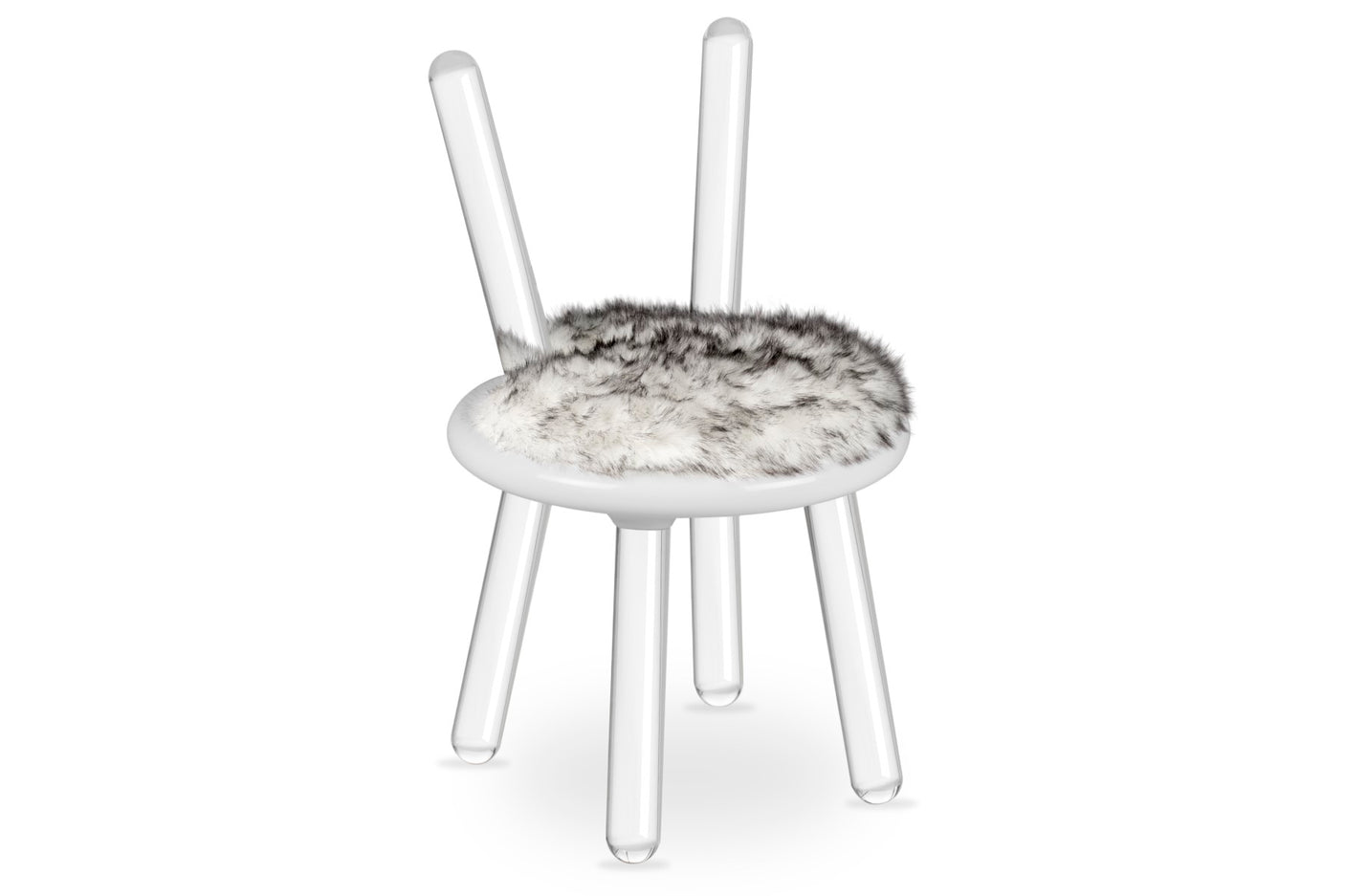 Illusion White Bear Chair, Cocolea, , ,