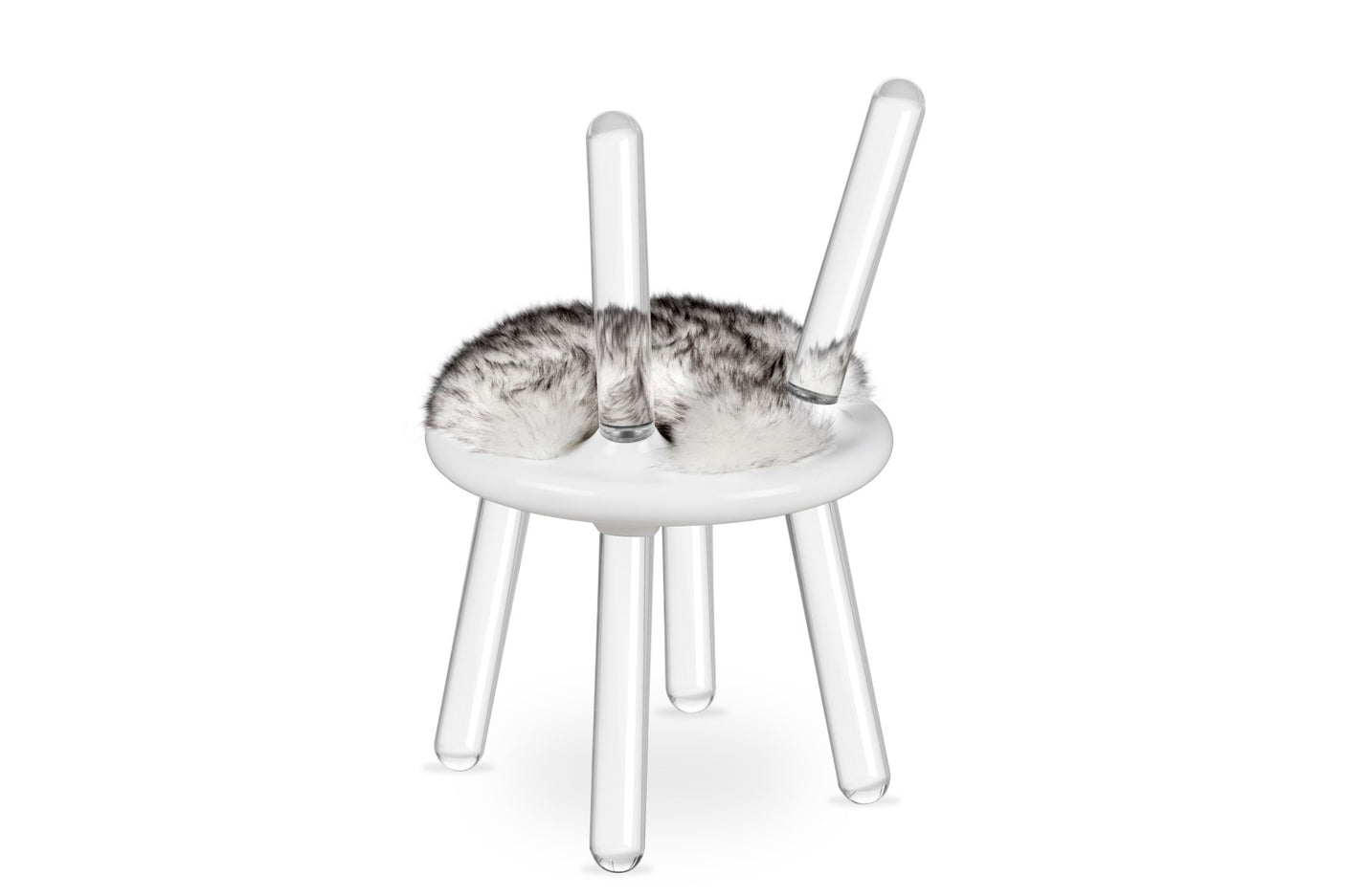 Illusion White Bear Chair, Cocolea, , ,