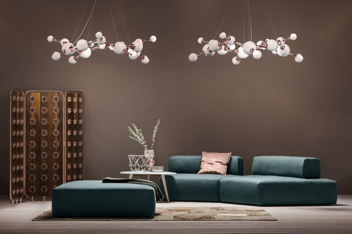 Atomic Round Suspension Lamp, Cocolea, , ,