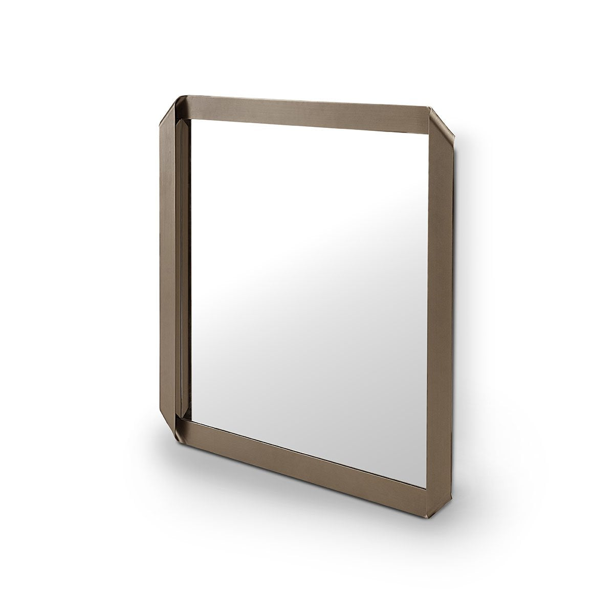 Miren Octagonal Mirror with Slim Brass Metallic Frame, Maison Debrah, , ,