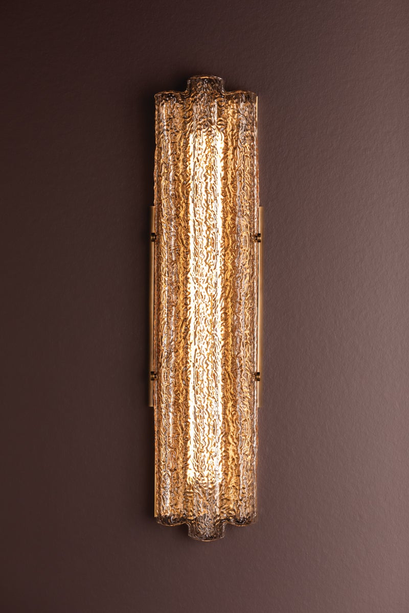 Carnelian Wall Sconce in Vintage Brass, Corbett Lighting, , ,