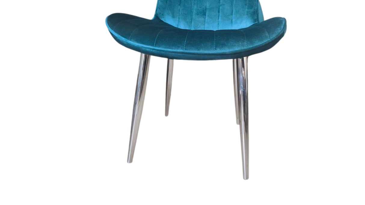 Excess Warehouse stock! Electra Teal Velvet Dining Chairs SALE!!! LAST 8 available, Cocolea, , ,