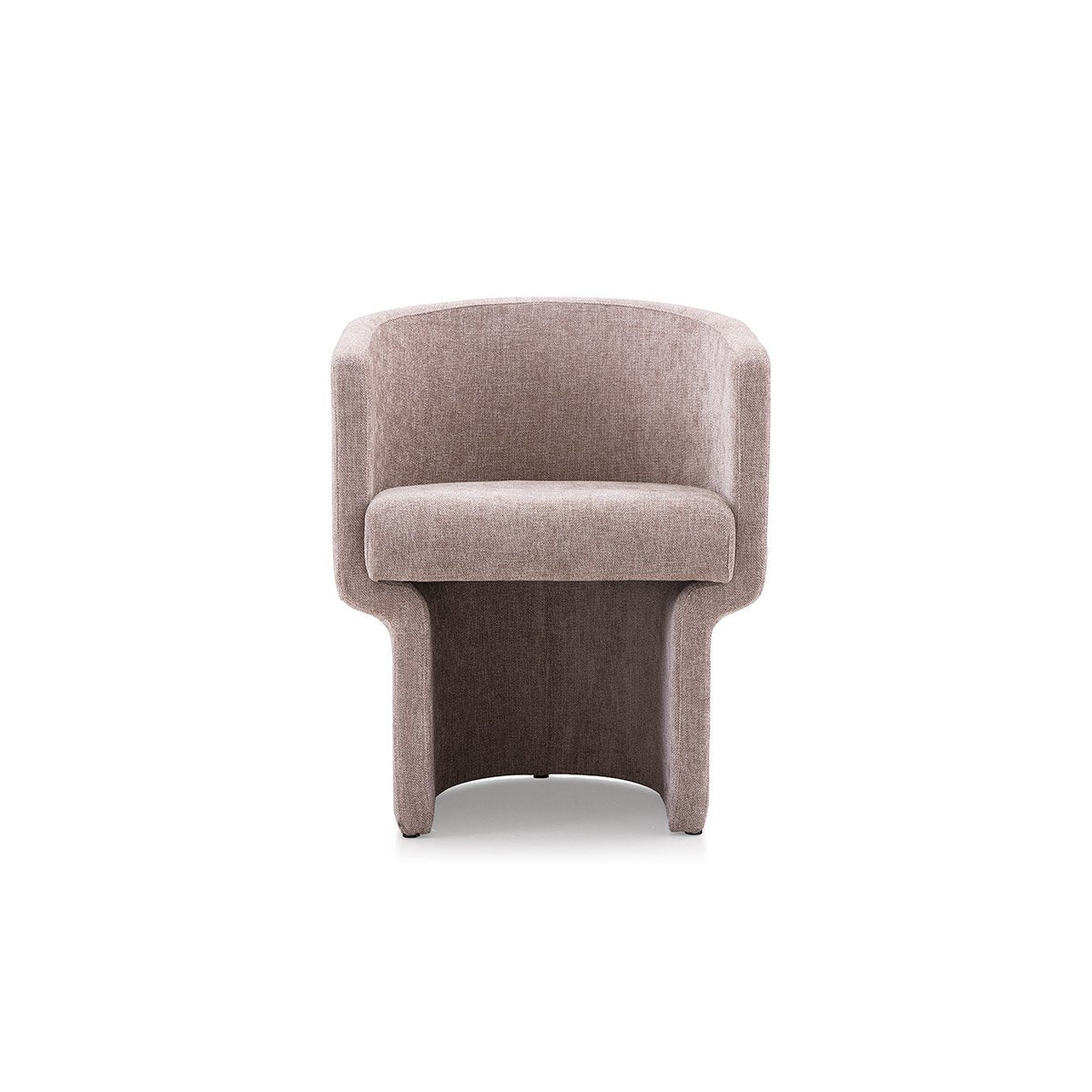 Nerion Barrel Back Upholstered Dining Chair in Warm Sand, Maison Debrah, , ,