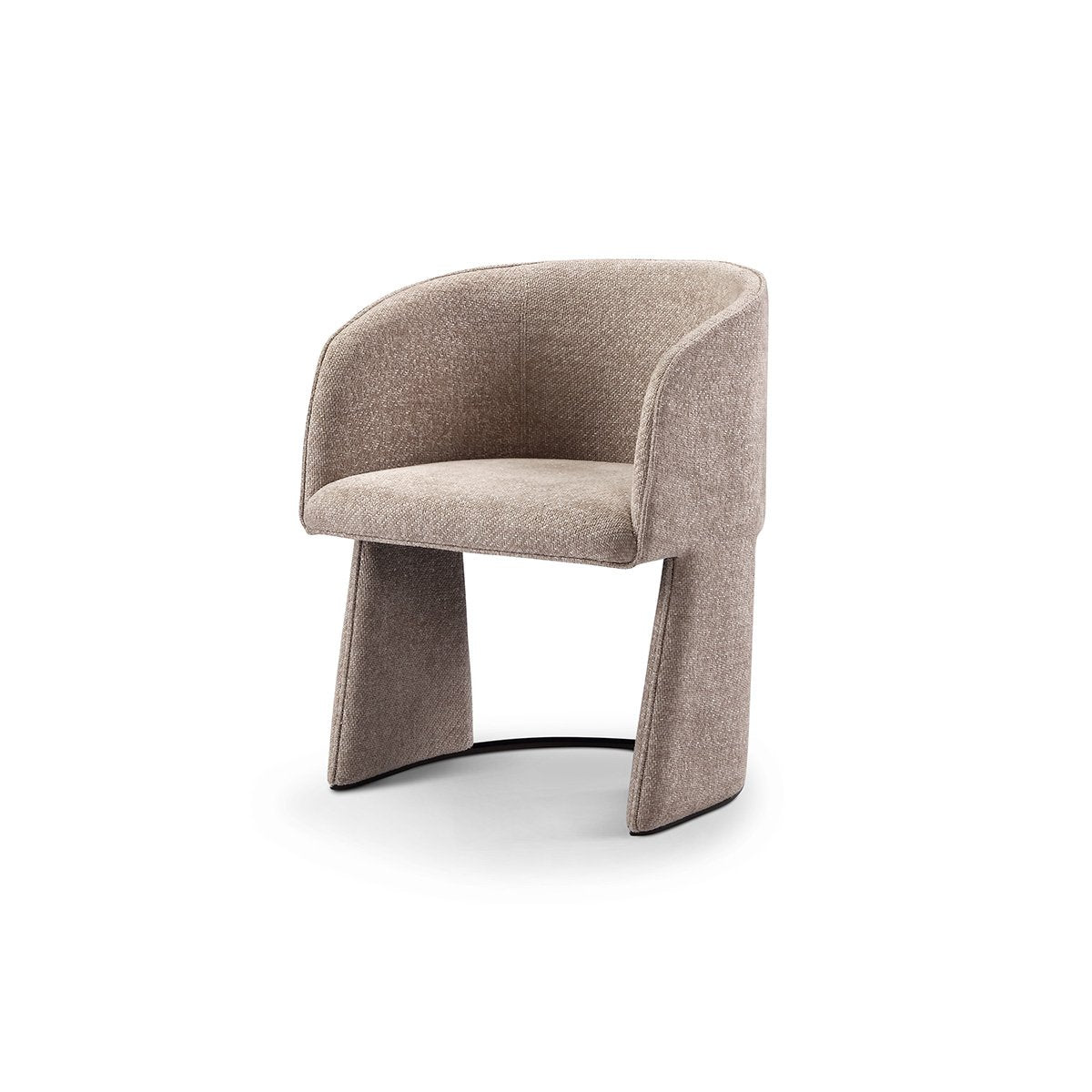 Cymbeline Piped Upholstered Dining Chair on Black-Gold Legs, Maison Debrah, , ,