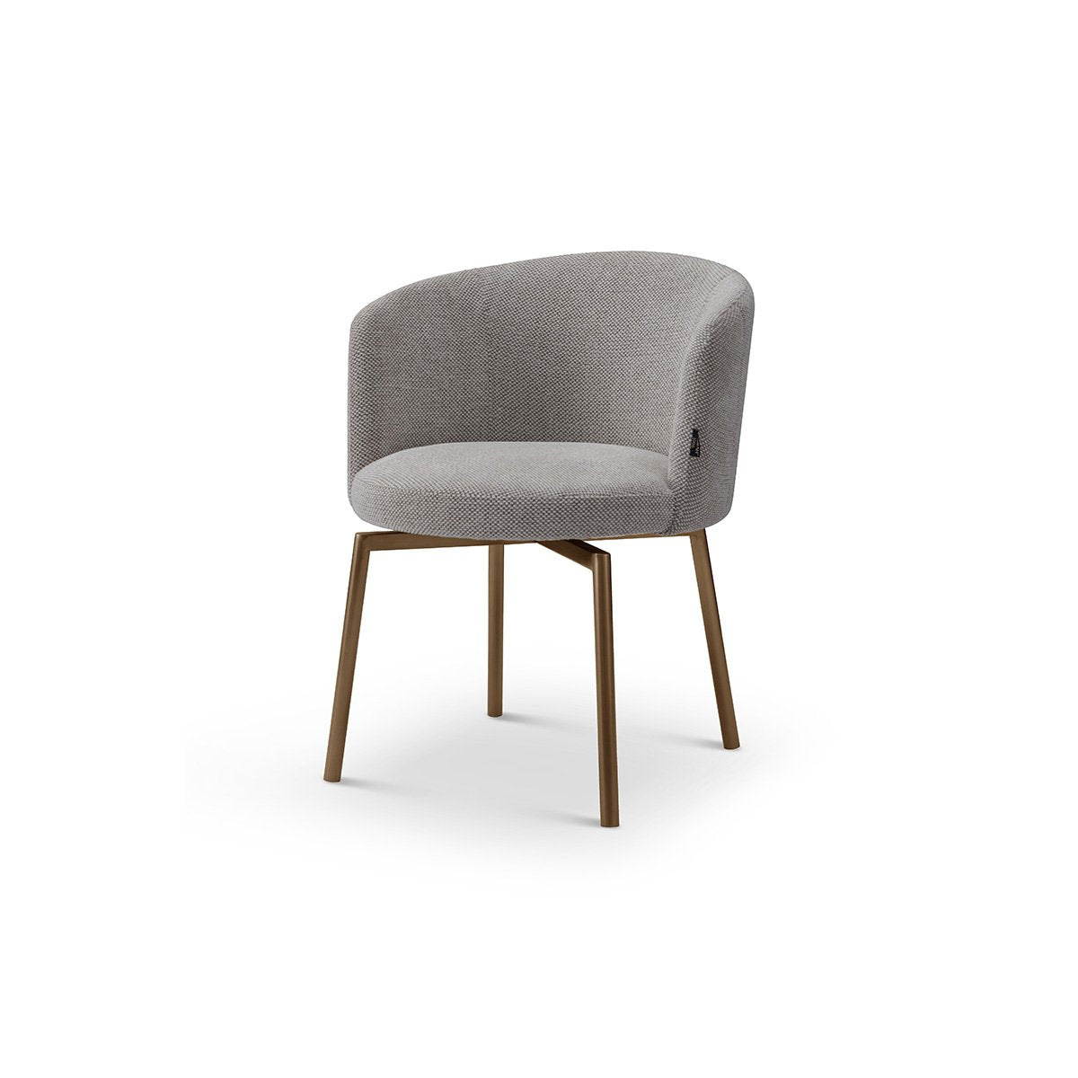 Lunelle Upholstered Dining Chair with Brushed Bronze Steel Legs, Maison Debrah, , ,