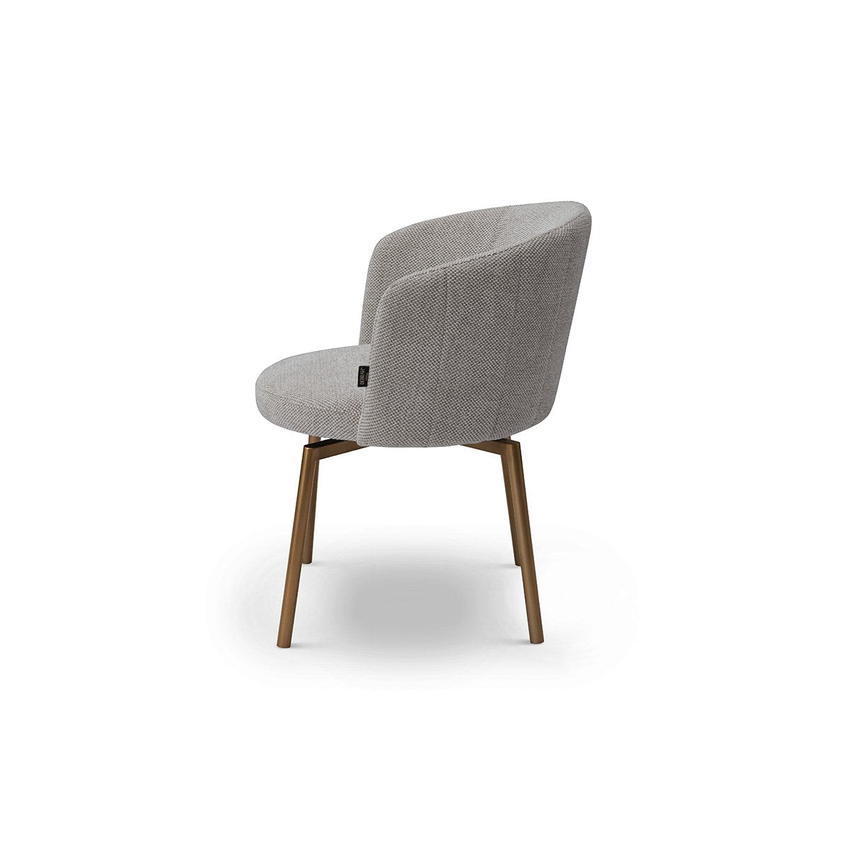 Lunelle Upholstered Dining Chair with Brushed Bronze Steel Legs, Maison Debrah, , ,