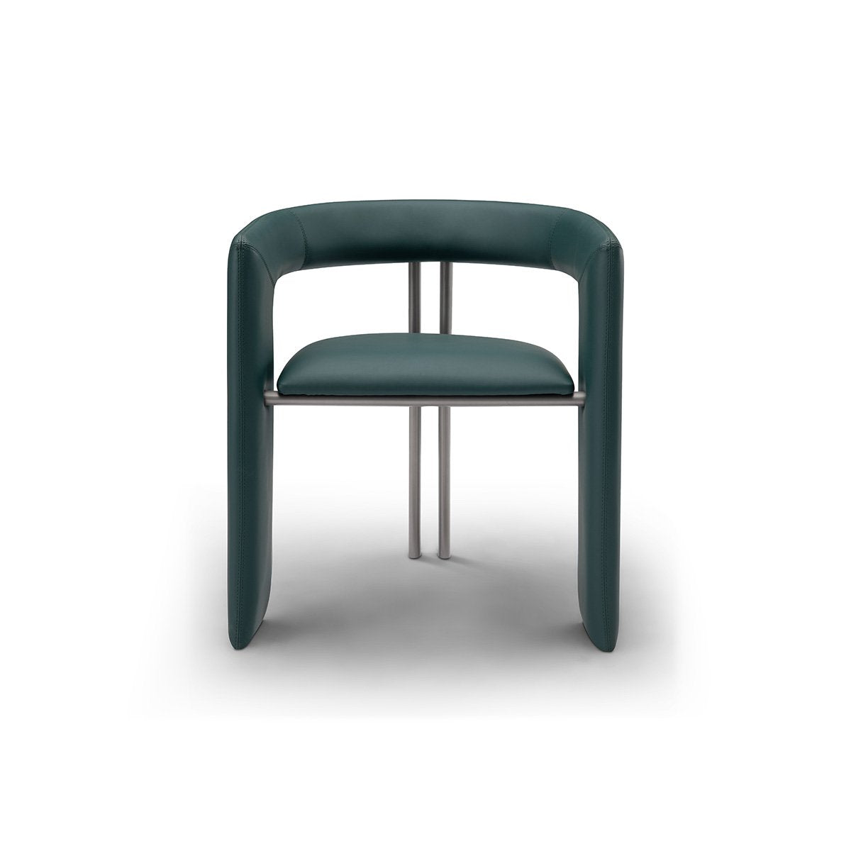 Elisara Faux Leather Dining Chair on Brushed Nickel Legs, Maison Debrah, , ,