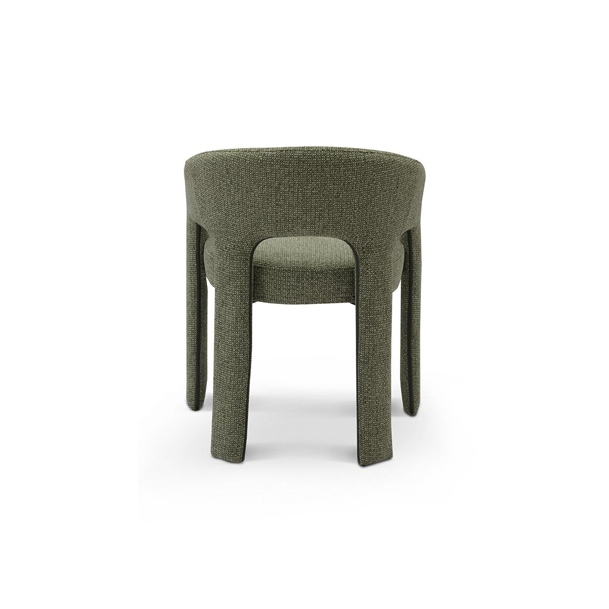 Selvor Curved Upholstered Dining Armchair in Textured Woven Fabric, Maison Debrah, , ,
