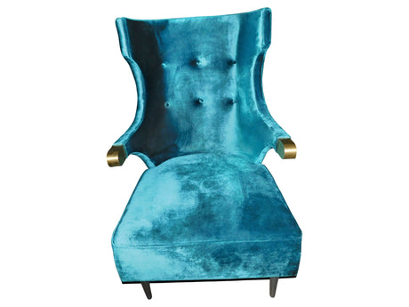 SIKA Armchair – Teal Commercial & Brushed Bras, Cocolea, , ,