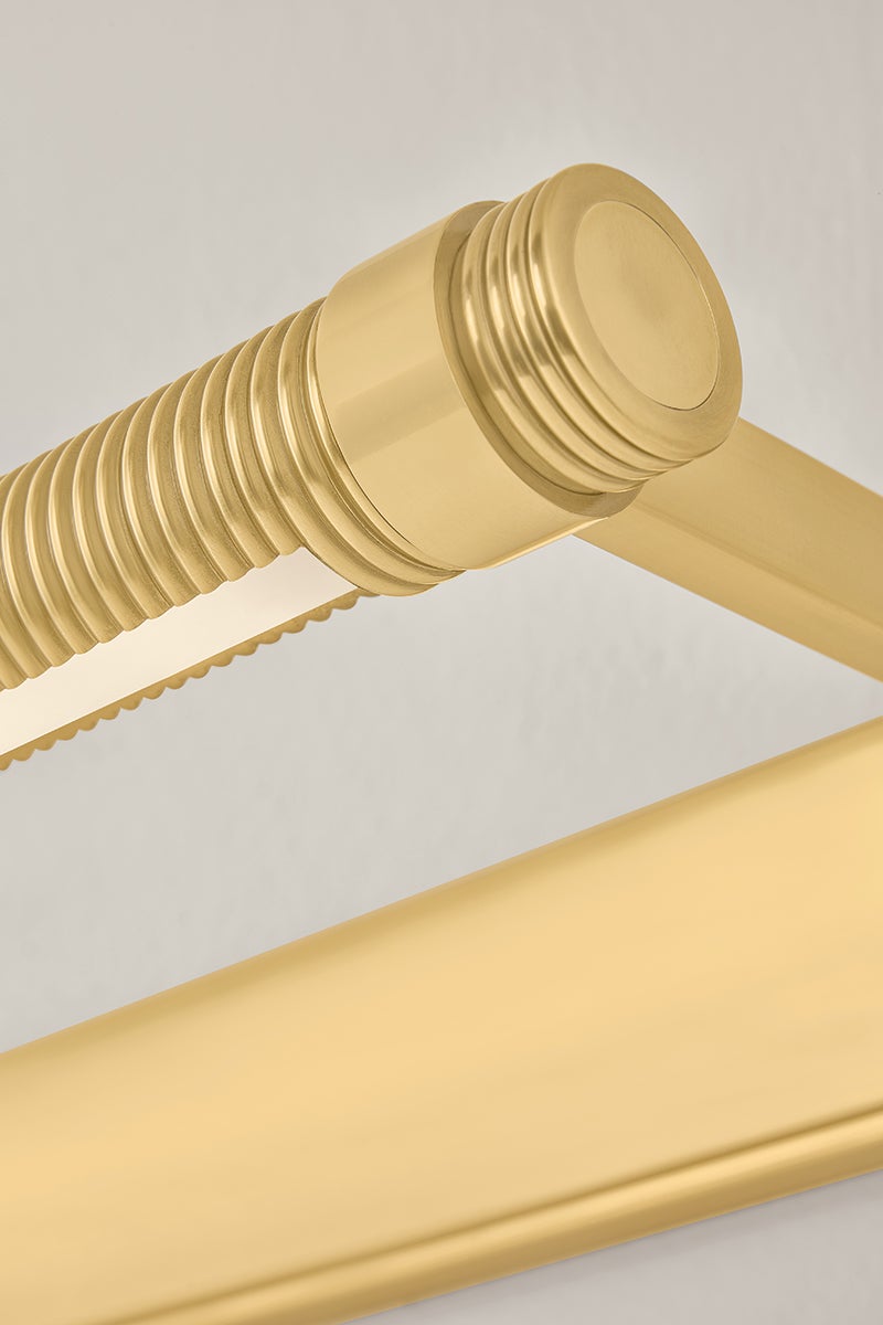 Duell Picture Light in Aged Brass – view 2