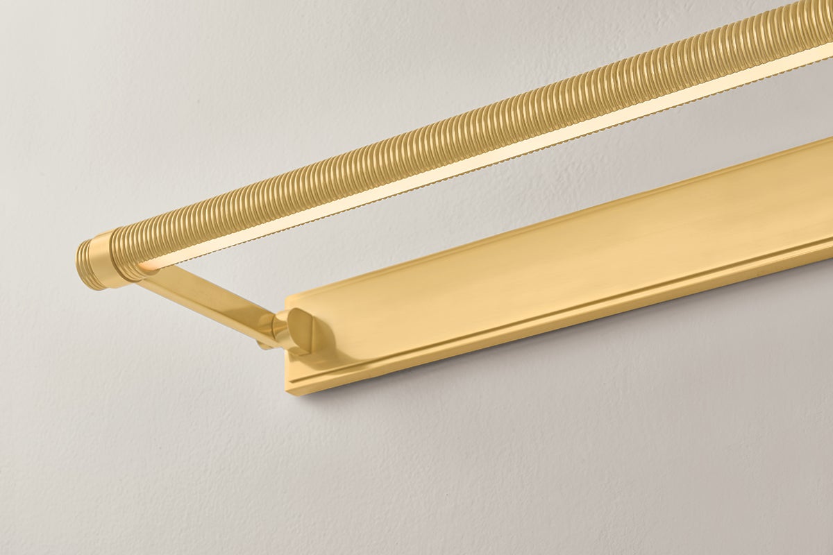 Duell Picture Light in Aged Brass – view 3