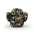 Dolce Armchair - Plush Black-Beige Jacquard Fabric, Cocolea, , ,