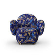 Dolce Armchair - Plush Blue Jacquard Fabric, Cocolea, , ,