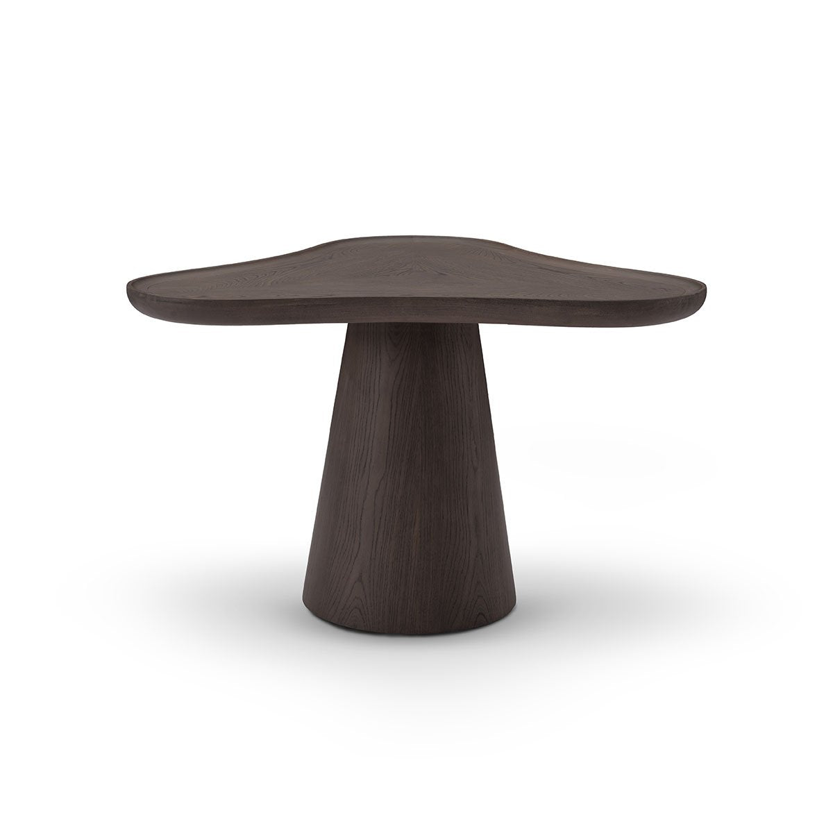 Maison Debrah Marve sculptural coffee table in dark grey elm veneer