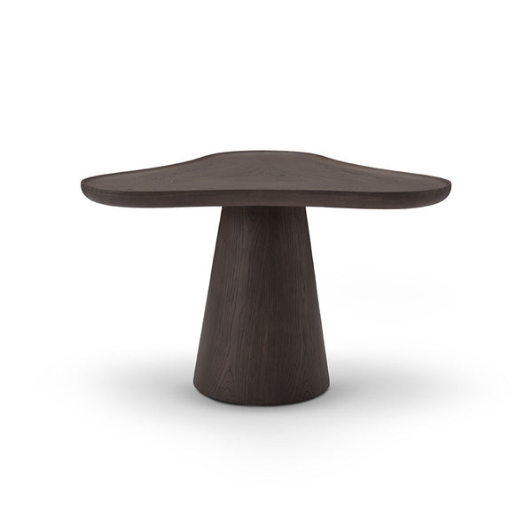Marve Sculptural Dark Grey Elm Veneer Coffee Table, Maison Debrah, , ,
