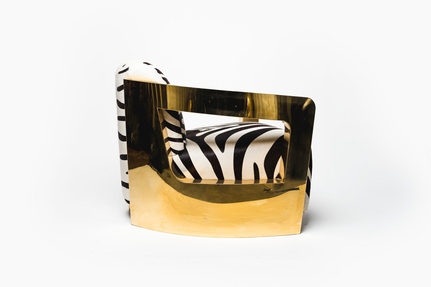 Lulu Cowhide Zebra Print Armchair, Cocolea, , ,