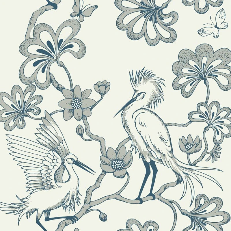 Egrets Wallpaper, Cocolea Natty & Polly, Dune, Per roll (61.5 cm × 10 m),