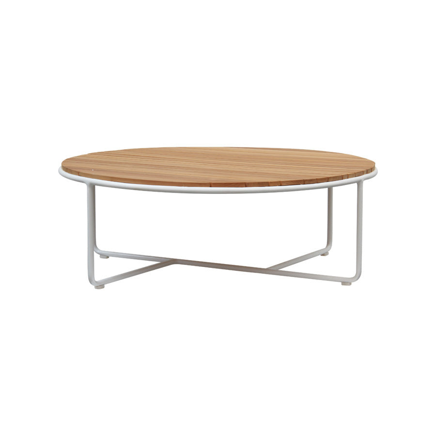 Ibiza Round Coffee Table, Cocolea, White, ,