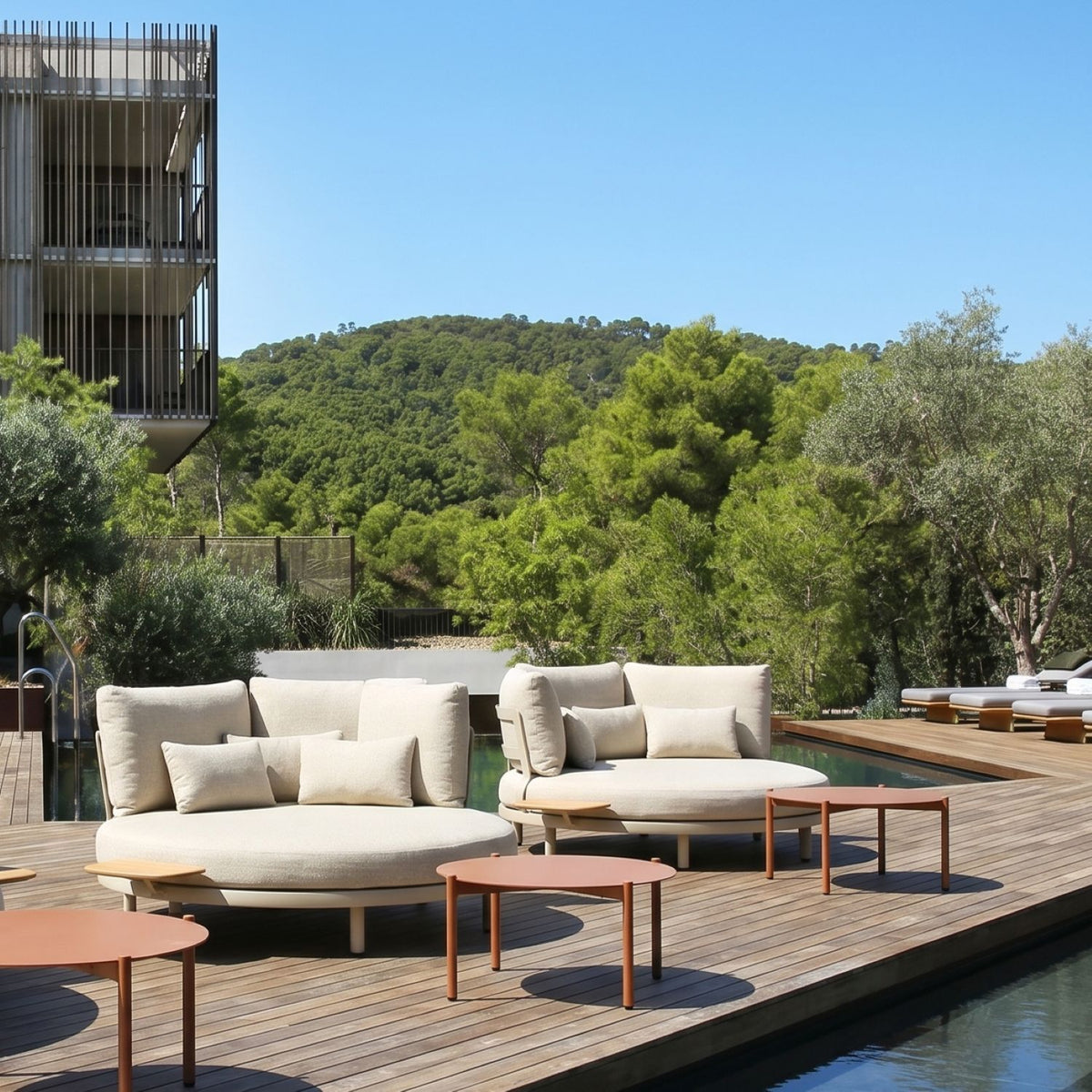 Alani Outdoor Daybed – Sandstone & Mocha, Satara, , ,